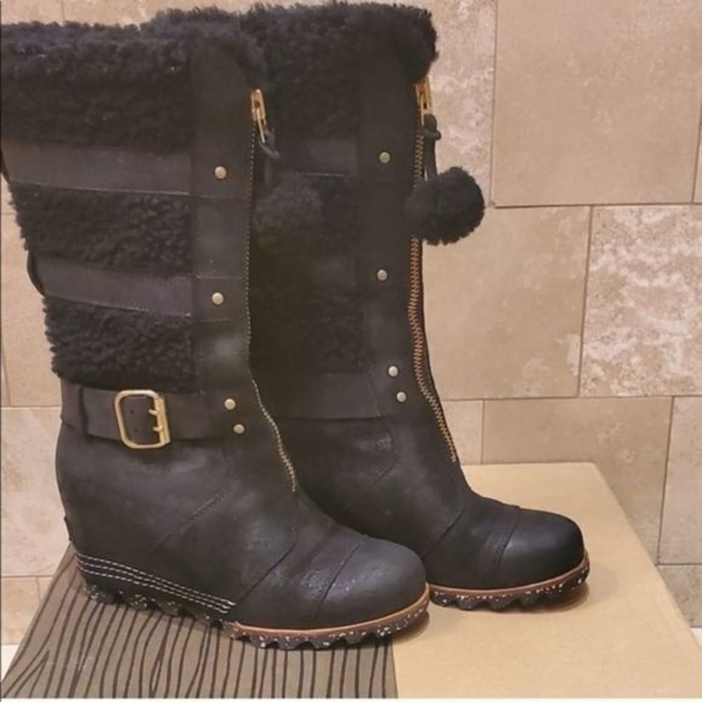SOREL HELEN HOLIDAY size 8 sorel wedge helen holiday - Picture 4 of 7